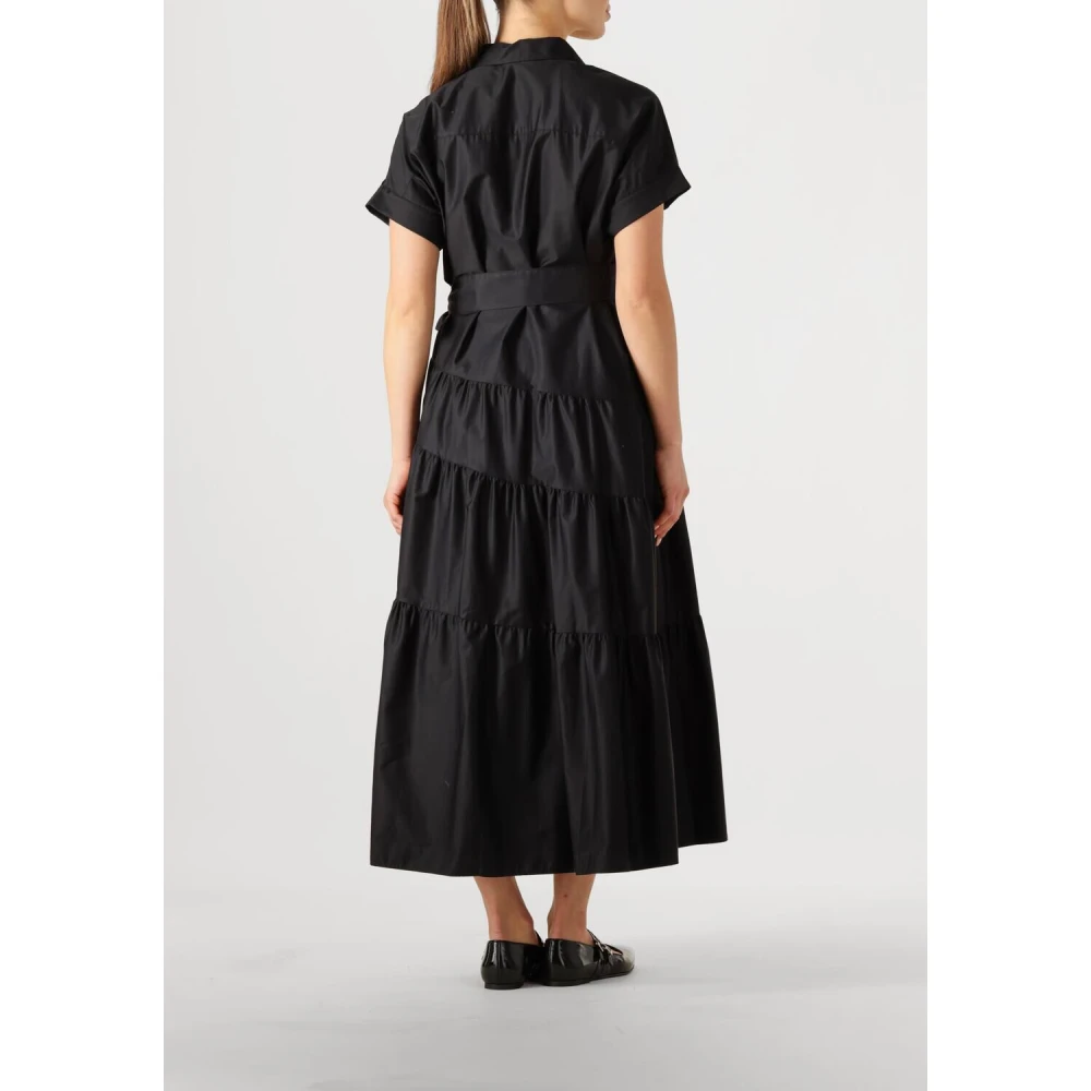 Devotion Zwarte Midi Jurk Elegante Charme Black Dames