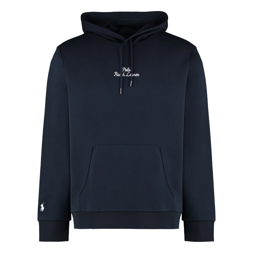 Polo Ralph Lauren Geribbelde Hoodie Katoen Polyester Mix Blue Heren