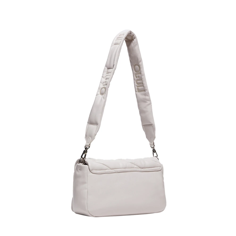 Liu Jo Beige Schoudertas met Gouden Details White Dames