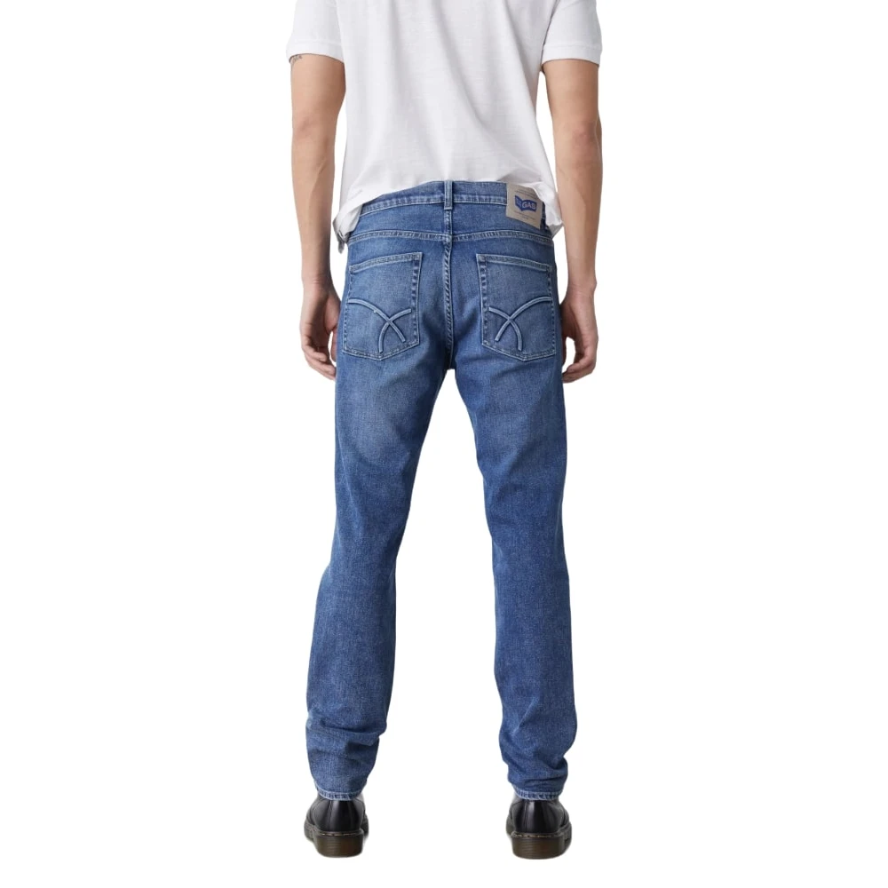 GAS Klassieke Denim Jeans met 5 Zakken Blue Heren