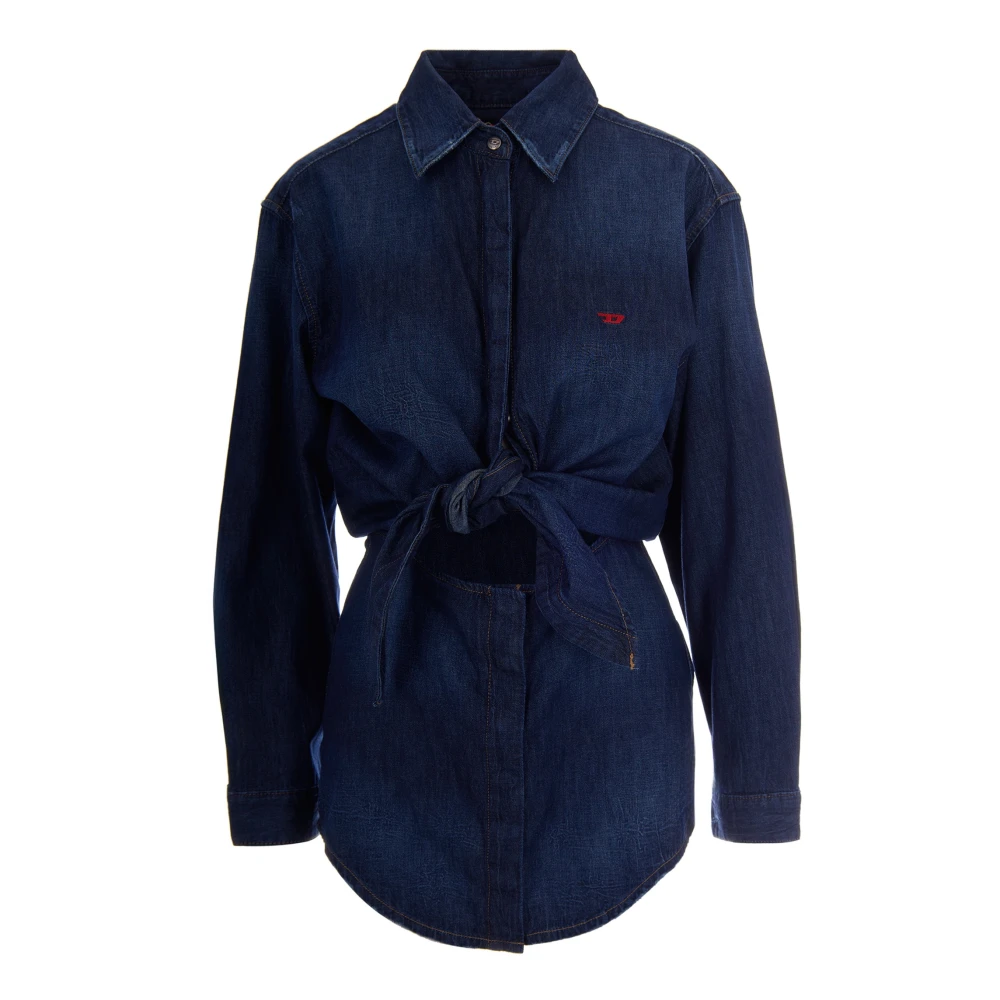 Diesel Women's Blue De-Susan-D Dress - Shirt Dresses - M - Dresses