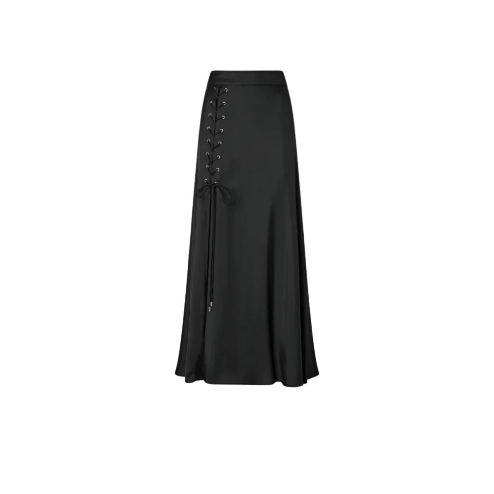 Pinko Women's Black Carrara Skirt, Maxi Skirts, M, Skirts