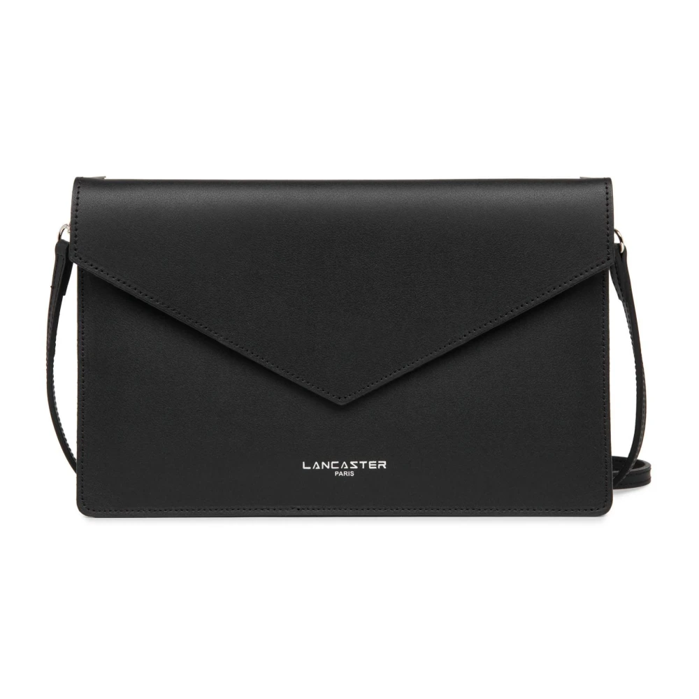 Lancaster Vrouw Zwart Tassen Dames, One Size, Leer, Dubbele Crossbody Tas