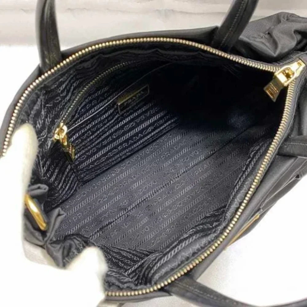 Prada Vintage Pre-owned Leather prada-bags Black Dames