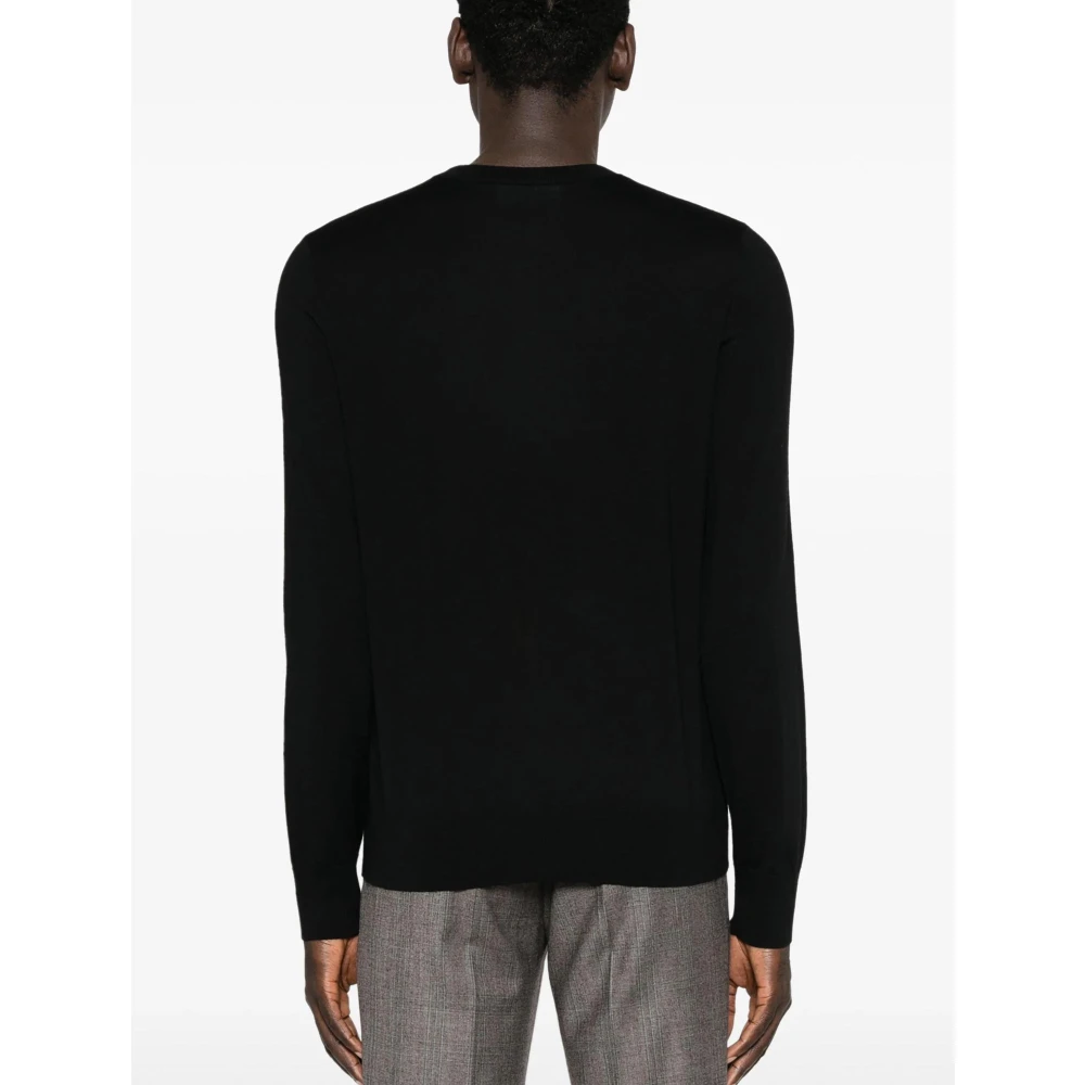 Dsquared2 Zwarte Geribbelde Logotrui Black Heren