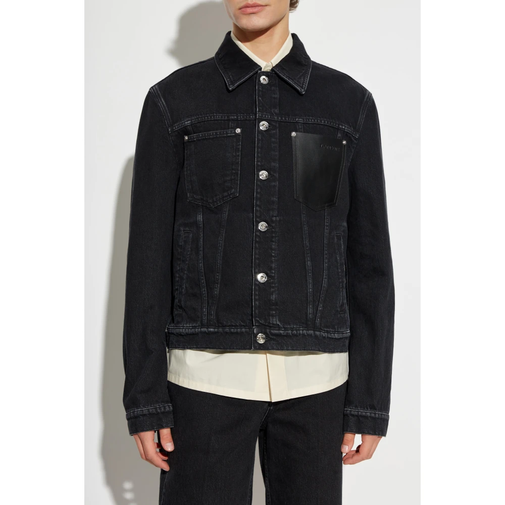 Lanvin Denim jas Black Heren