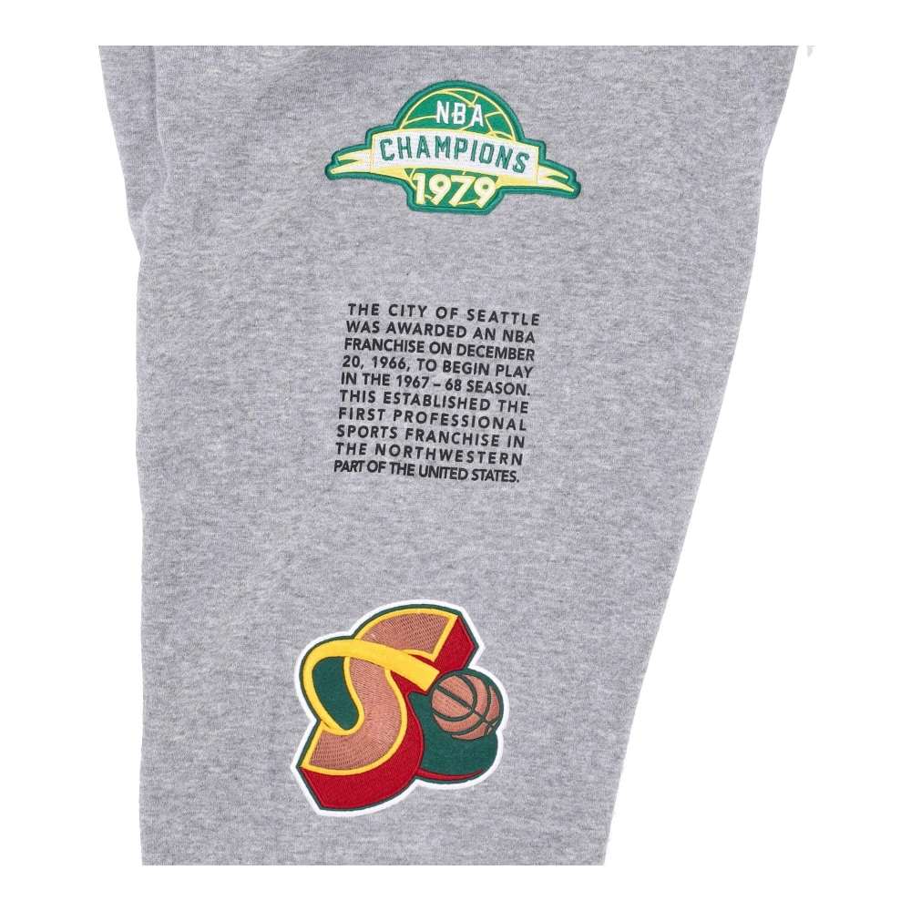 Mitchell & Ness Seattle Supersonics Fleece Broek Gray Heren
