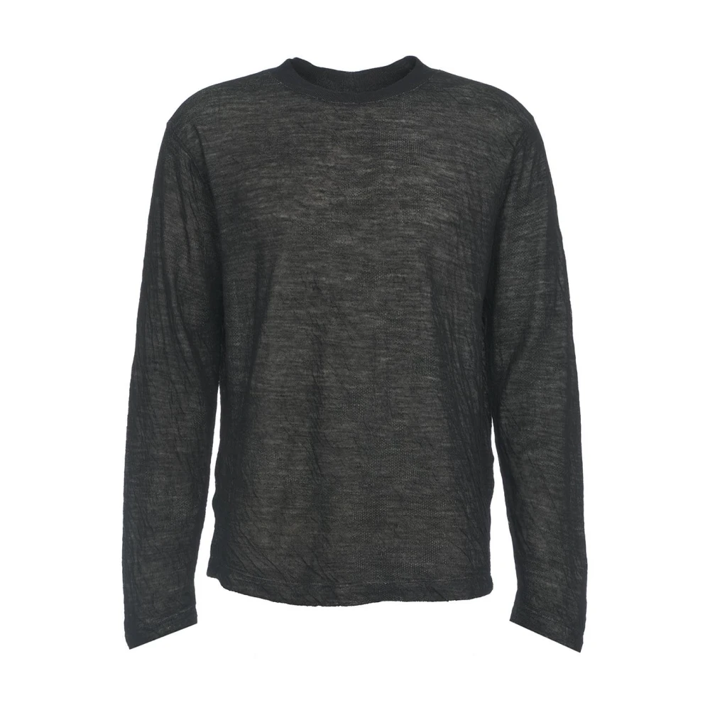 Transit Zwarte Gebreide Trui Aw24 Black Heren