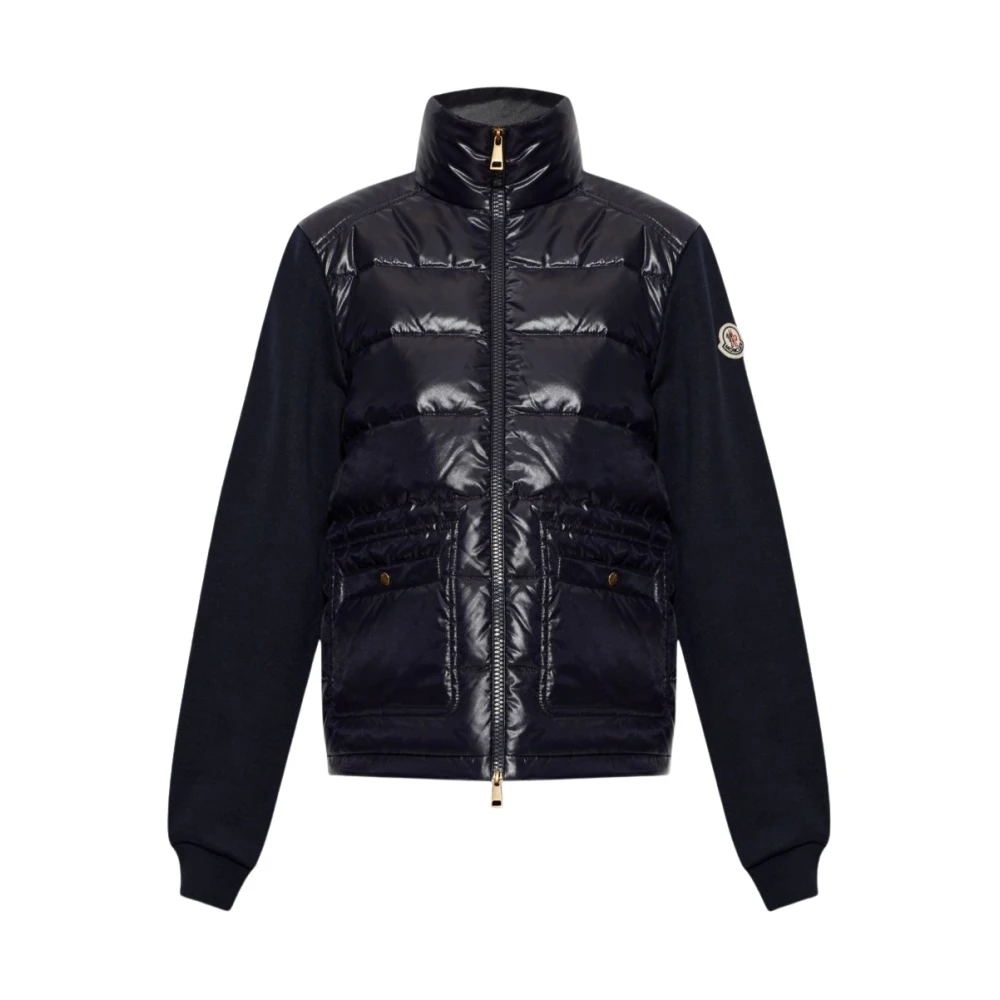 Moncler Blue Winter Jackets, Female, S, Padded Puffer Jacket