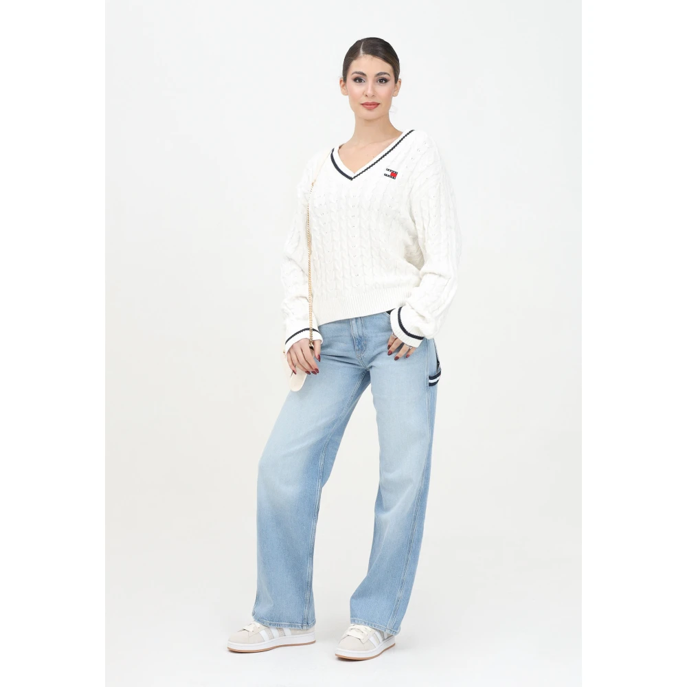 Tommy Jeans Hoge taille lichte denim jeans Blue Dames