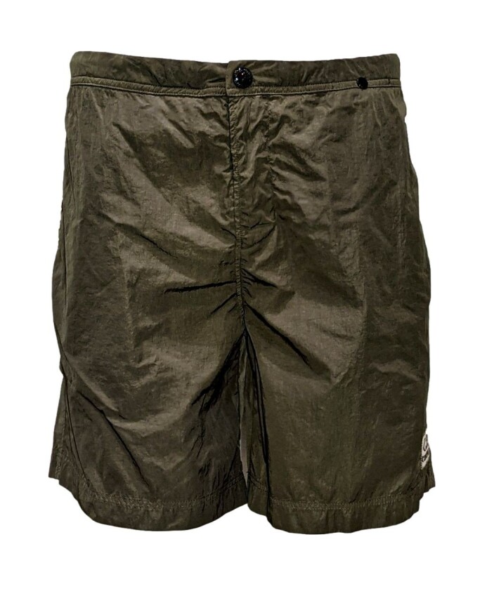 short-de-bain-vert-militaire-avec-cordon-de-serrage