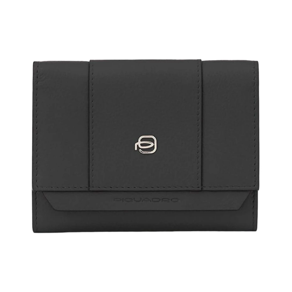 Piquadro Damski Czarny Akcesoria, Kobieta, One Size, Portfel I Etui Na Karty - Unikatowy