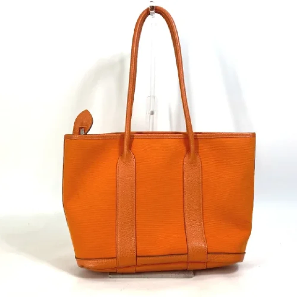 Hermès Vintage Pre-owned Fabric shoulder-bags Orange Dames