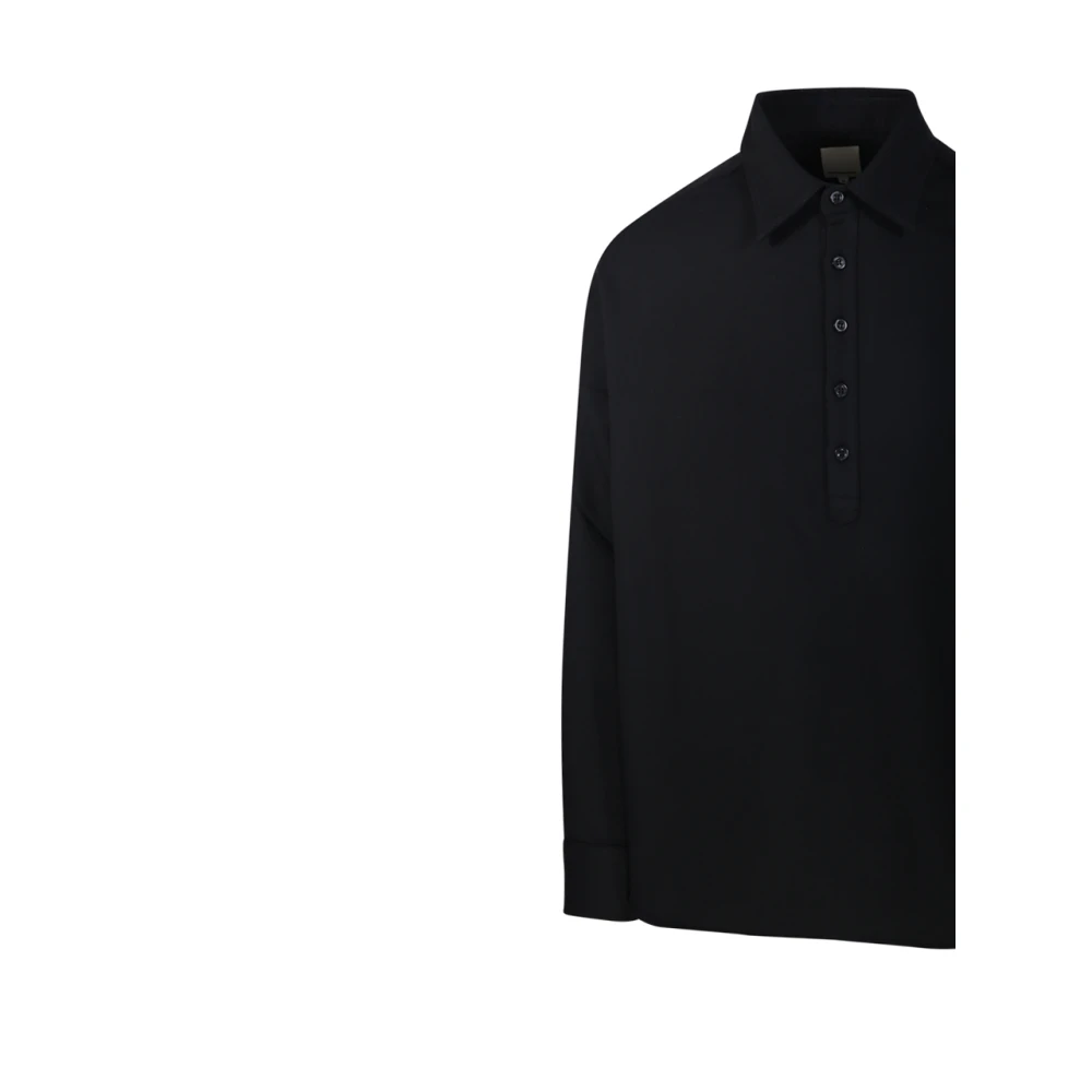 Emporio Armani Nero Shirt voor Mannen Black Heren