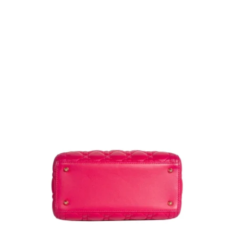 Dior Vintage Pre-owned Leather dior-bags Pink Dames