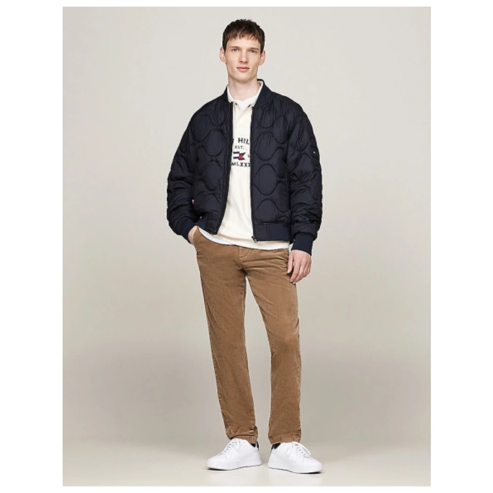 Tommy Hilfiger Corduroy Chino Broek met Elastische Taille Brown Heren