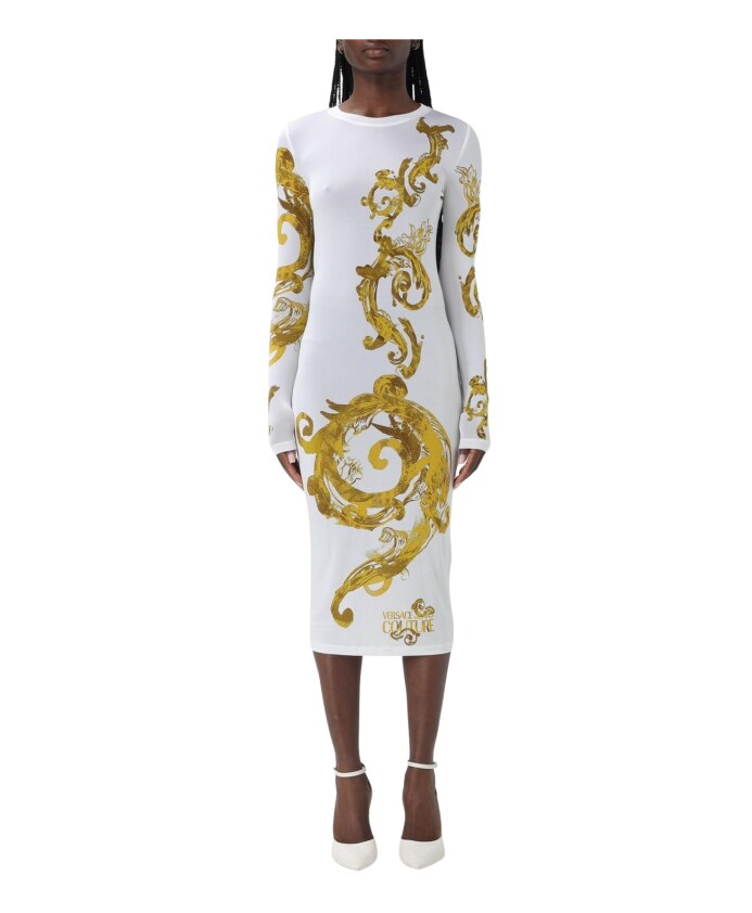 elegante-robe-midi-a-imprime-baroque