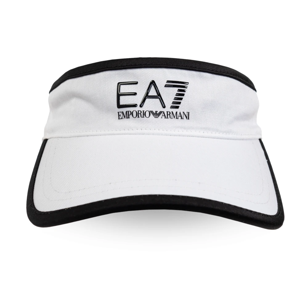 Emporio Armani EA7 Vizier met bedrukt logo White Dames