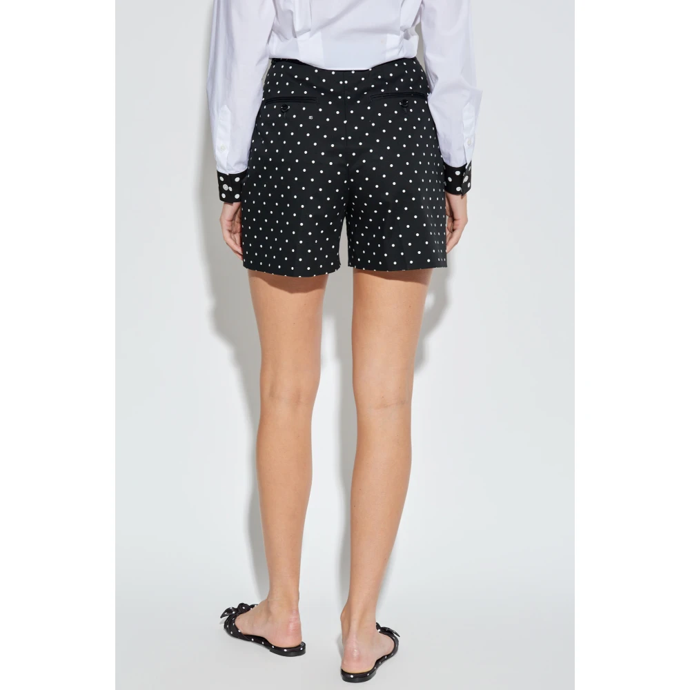 Dolce & Gabbana Shorts met polka-dot patroon Black Dames
