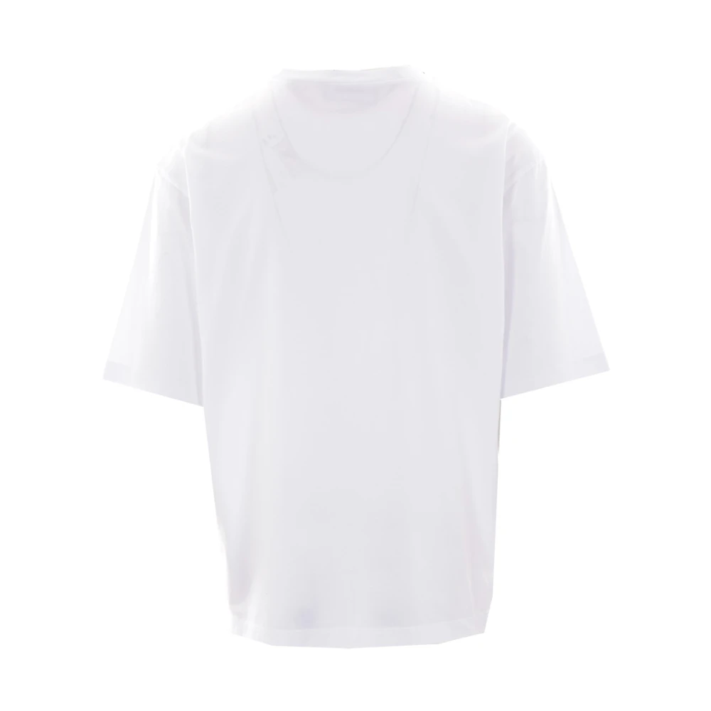 Dsquared2 Wit Jersey Katoen Logo Print T-shirt White Heren