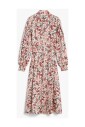 robe-midi-en-soie-florale-avec-ceinture