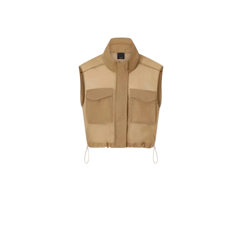 Pinko - Jackets > Vests - Brown - Pinko - Modalova