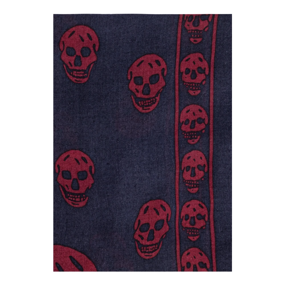 alexander mcqueen Sjaal met zijdeafwerking Blue Dames