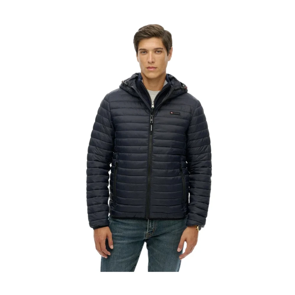 Superdry Herren Blau Daunenweste Fuji Lite - Bild 4