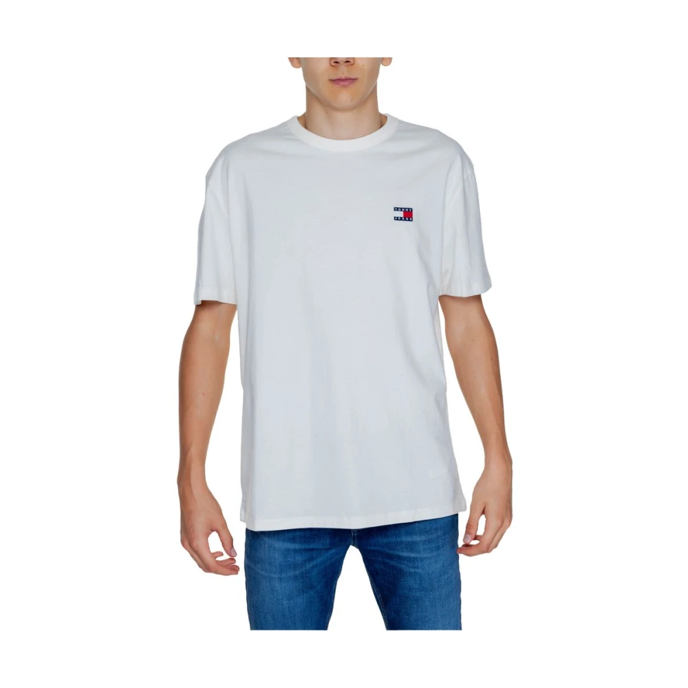 Tommy Jeans Katoenen Heren T-shirt Herfst Winter Collectie White Heren