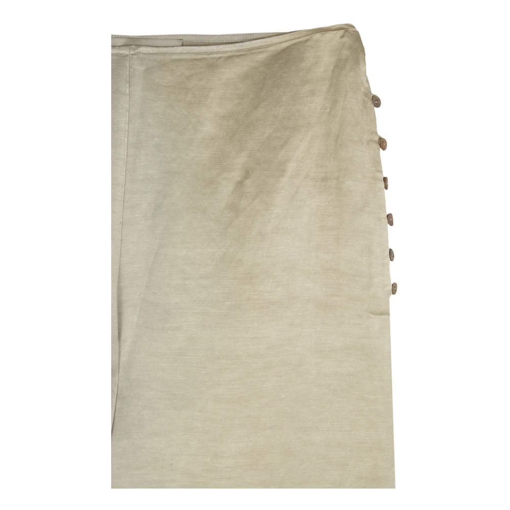 Cortana Paz broek met wijde pijpen nacre Beige Dames