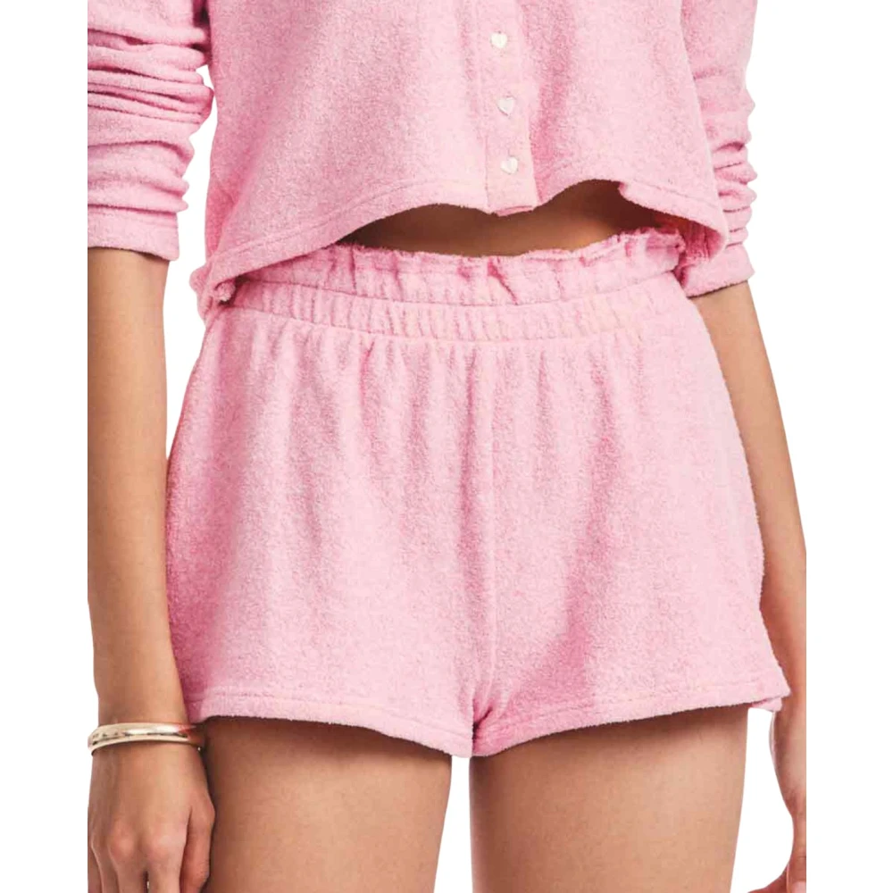 Loveshackfancy Damen Rosa Shorts, Lgröße: