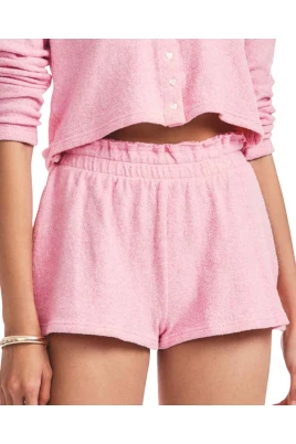 Rosa Delvina Shorts med Volang