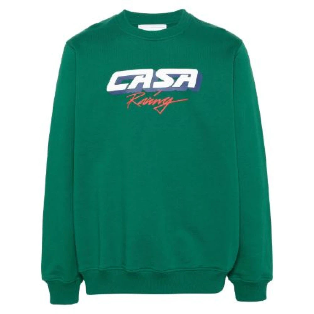 Casablanca Donkergroene 3D Racing Sweatshirt Green Heren