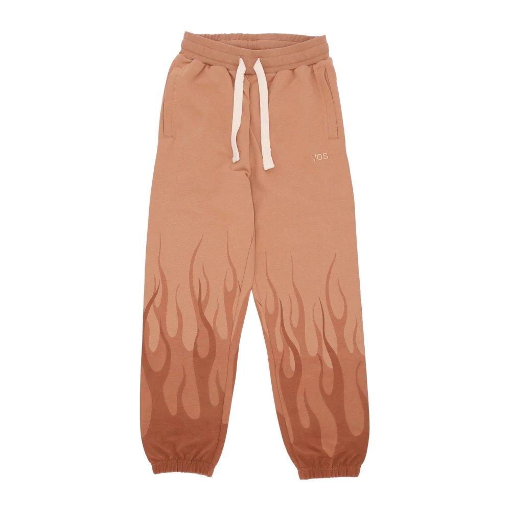 Vision OF Super Vlammenprint Lichtgewicht Broek Terracotta Orange Heren
