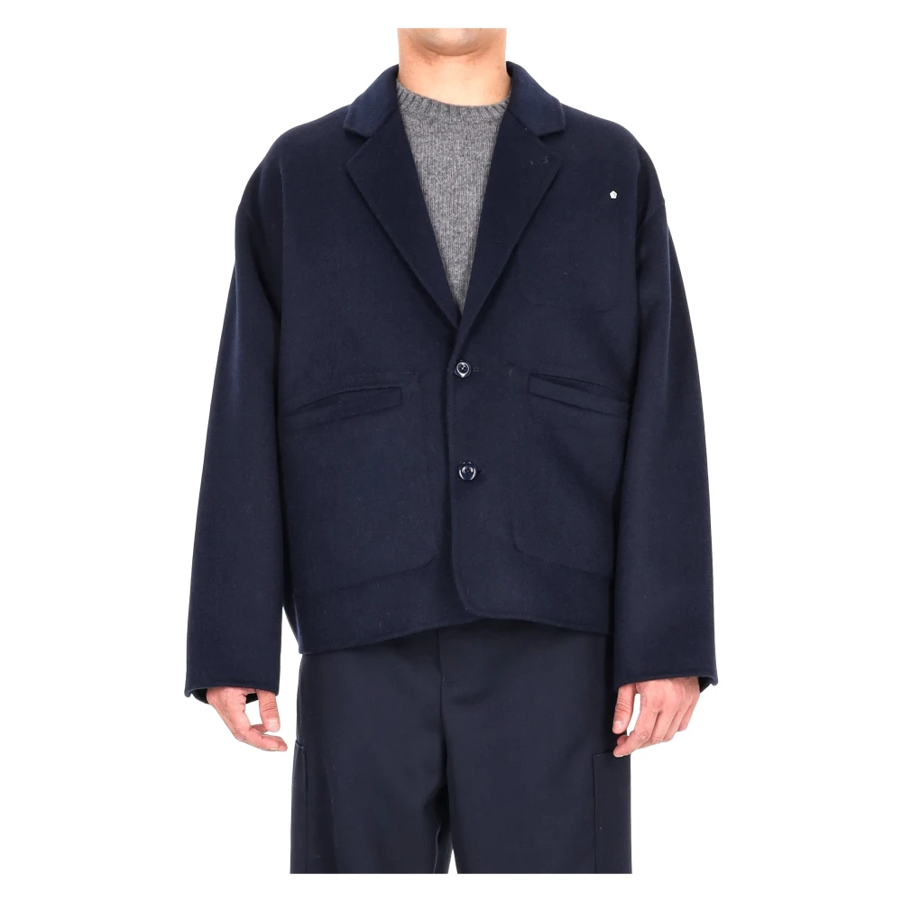Kenzo Blå Oversized Blazer