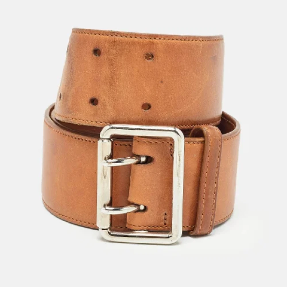 Ralph Lauren Pre-owned Leather belts Brown Dames