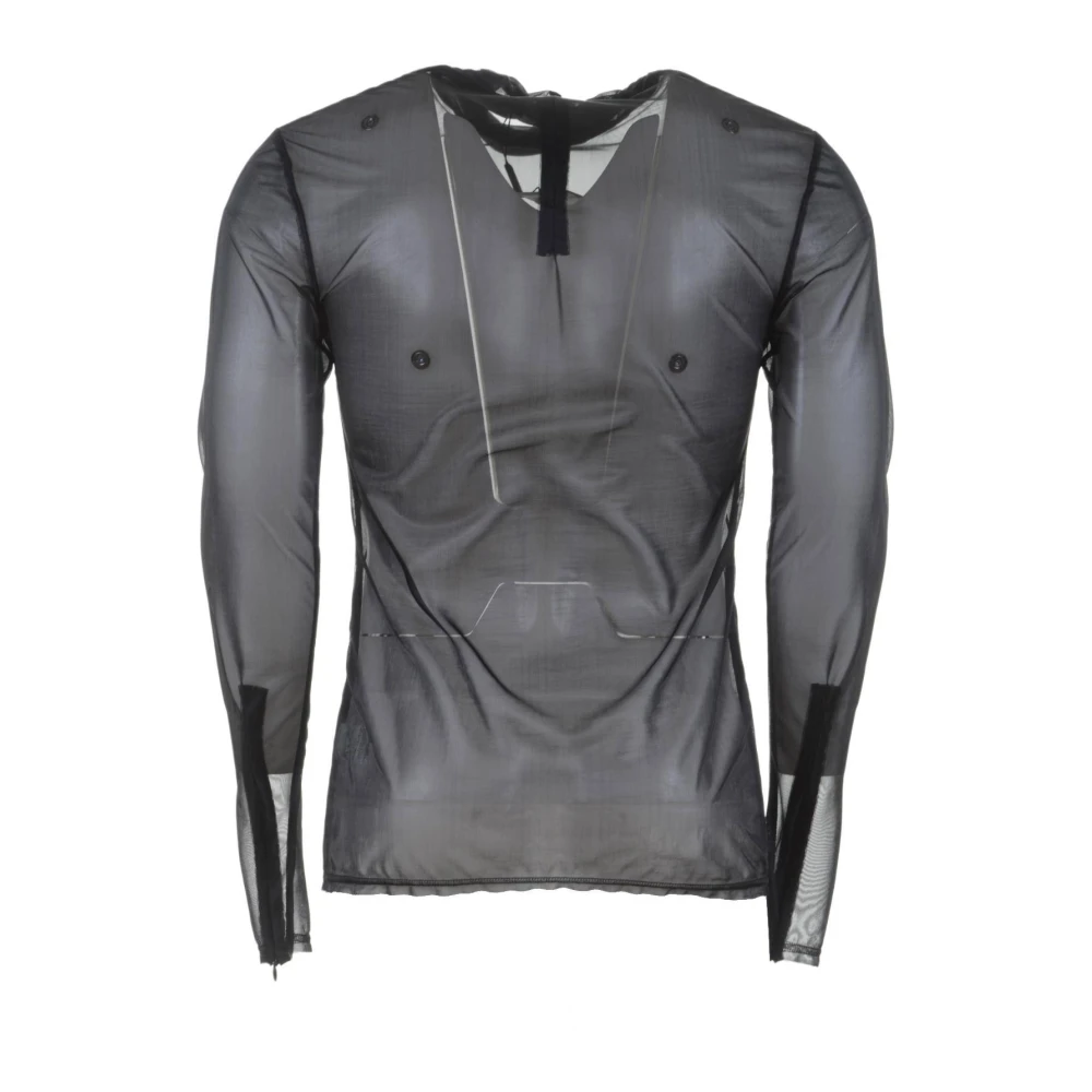 Dolce & Gabbana Heren Mock Turtleneck Lange Mouw Top Black Heren