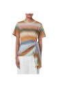 faded-stripe-print-t-shirt-met-strik