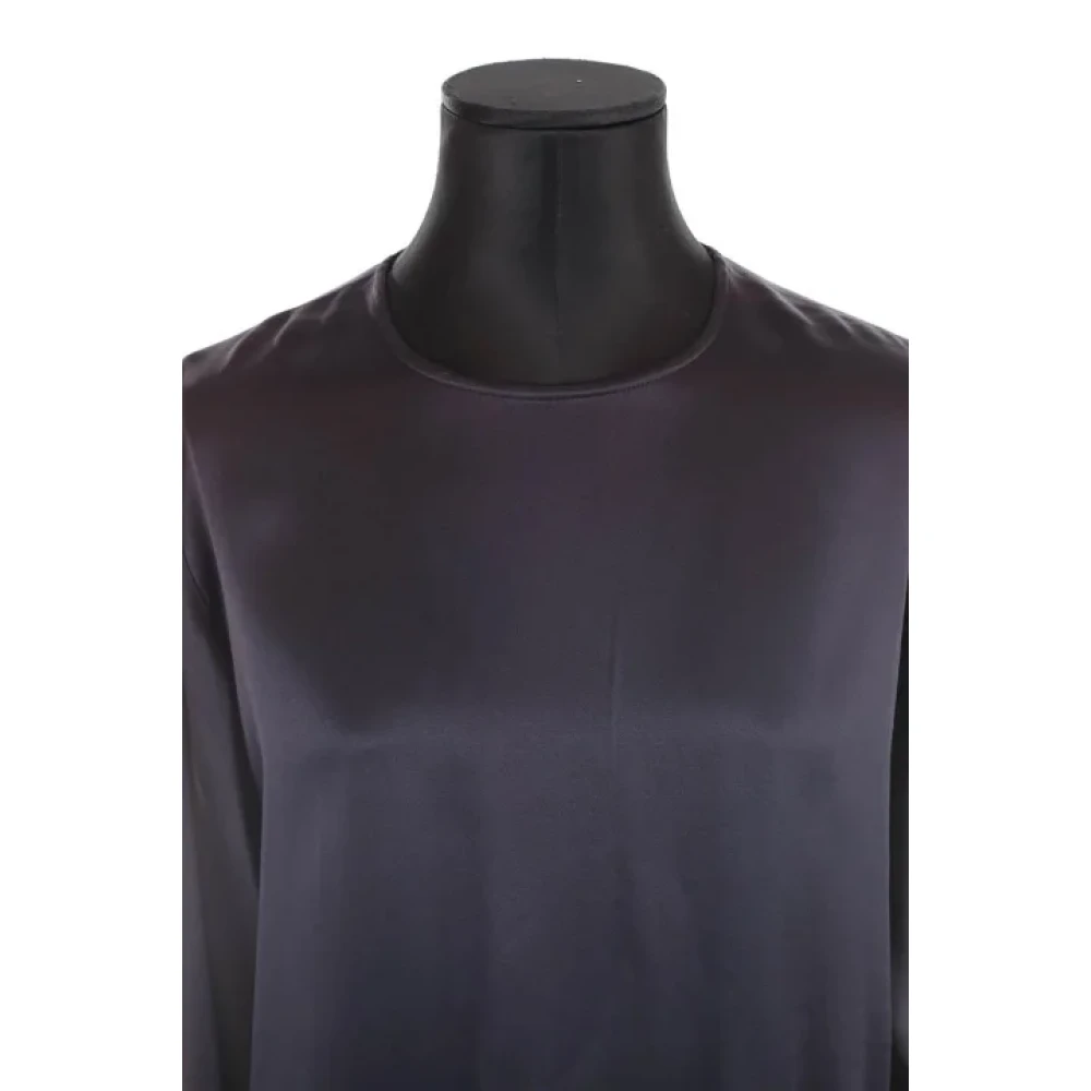 Yves Saint Laurent Vintage Pre-owned Silk tops Blue Dames