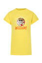 robe-jaune-decontractee-a-manches-courtes-avec-ours-en-peluche
