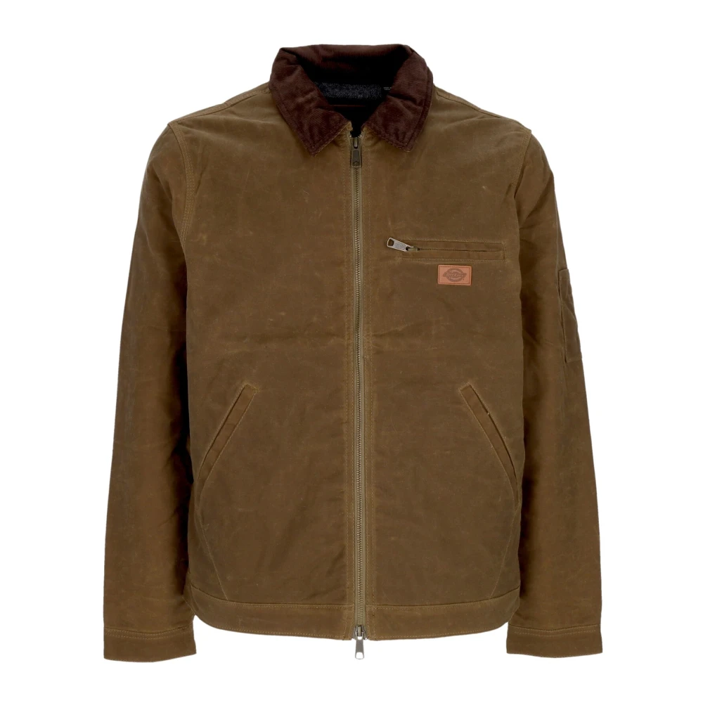 Dickies Lucas Waxed Jacket Acorn Streetwear Brown Heren