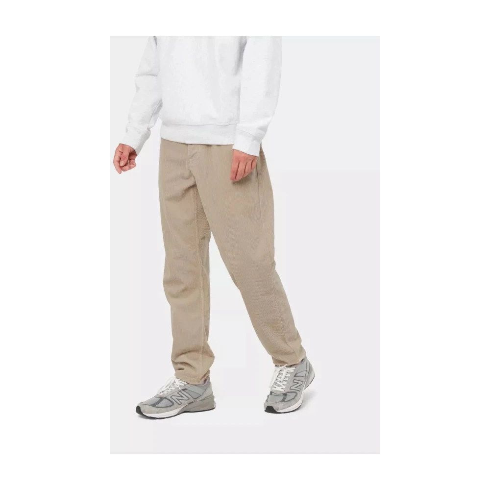 Carhartt WIP Coventry Corduroy Relaxte Tapered Broek Beige Heren