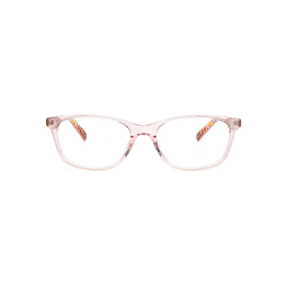 M Missoni Girls Pink Sunglasses, One Size, Multicolor Acetate Frames With Dial