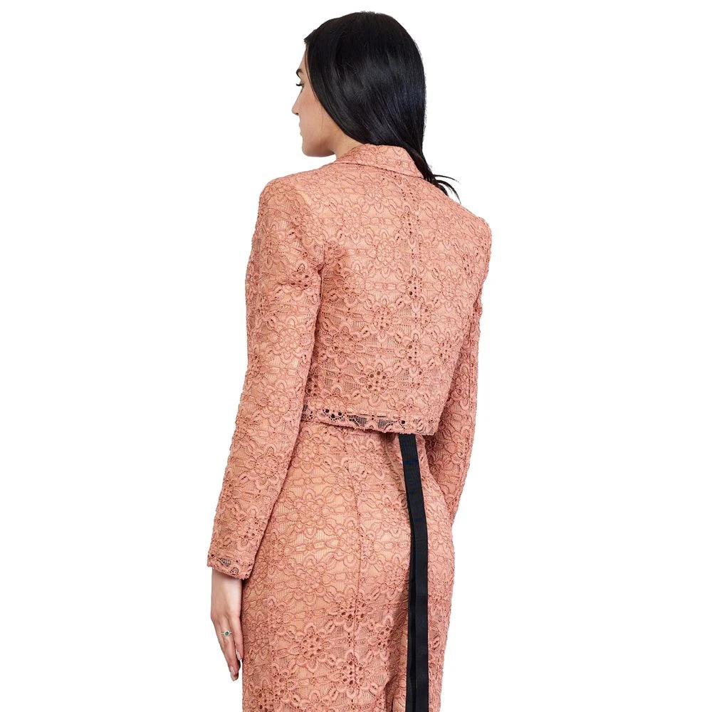 pinko Bloemen Geometrische Blazer Pink Dames