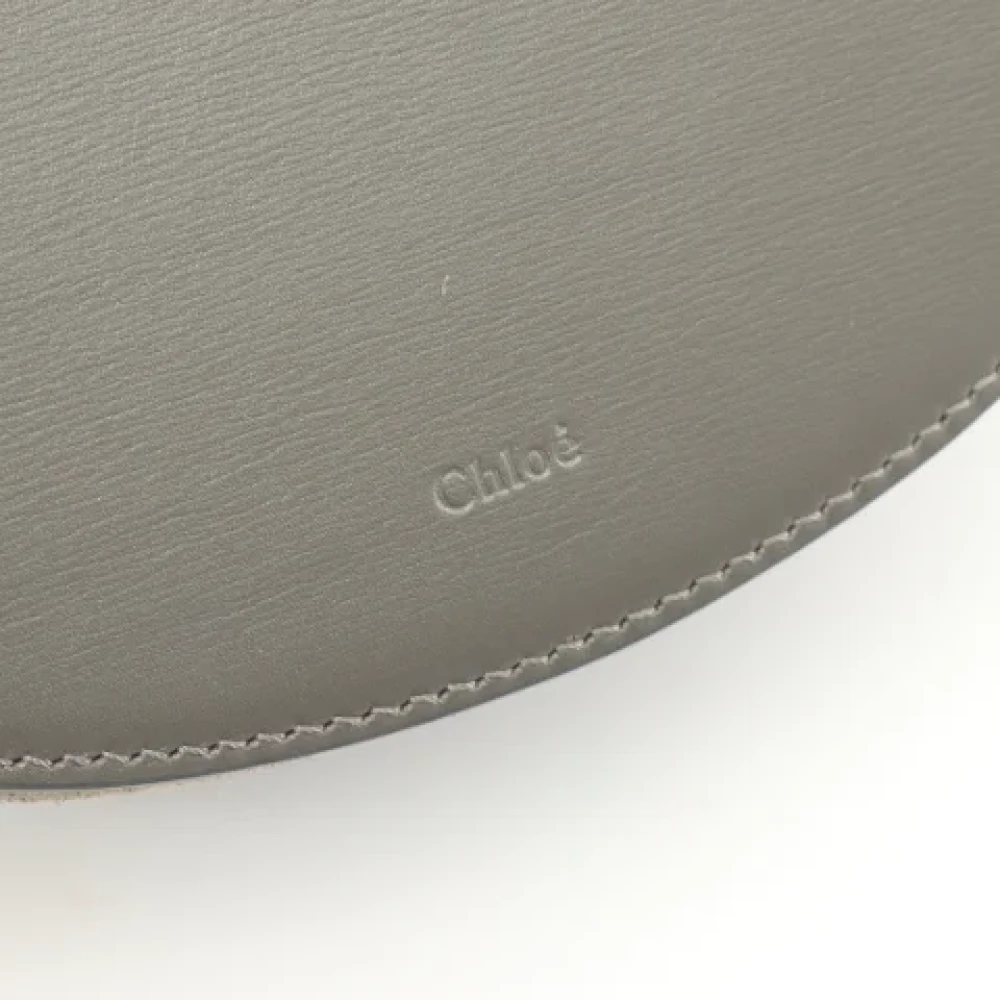 Chloé Pre-owned Leather handbags Gray Dames