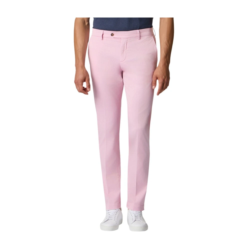 Brooks Brothers Pink Regular Fit Stretch Cotton Gabardine Chino - Male - Chinos - W34 - Trousers