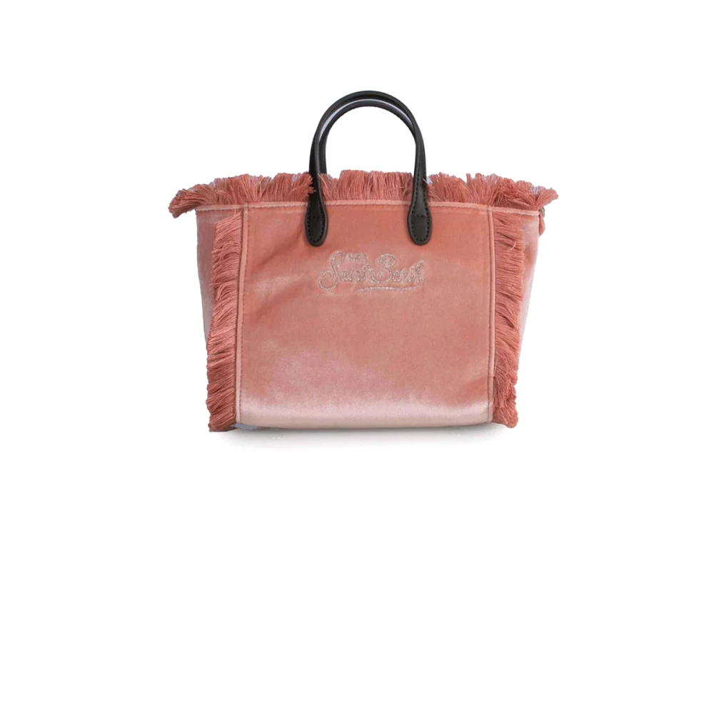 MC2 Saint Barth Fringe tas met geborduurd logo Pink Dames