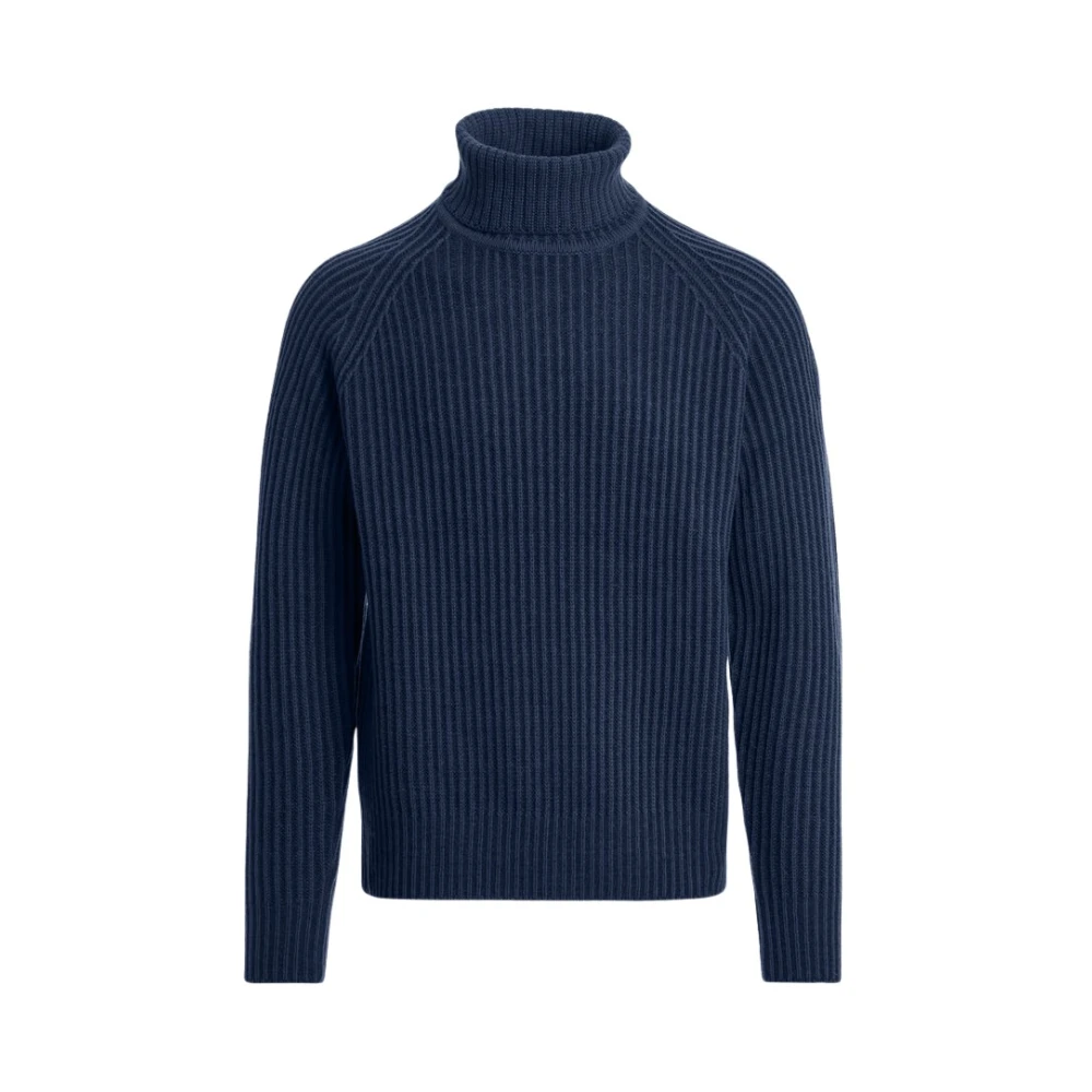 Parajumpers Men's Blue Turtlenecks, S, Ettore - Turtleneck Jumper