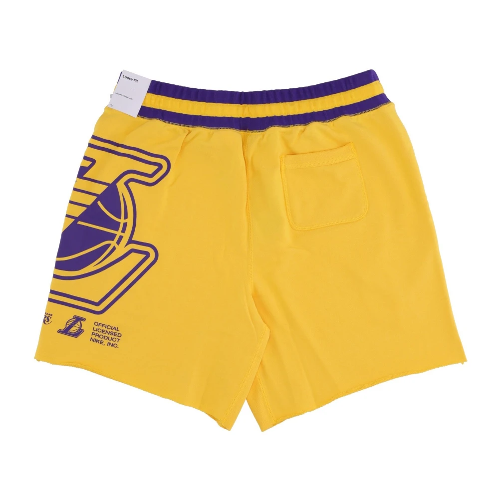 Nike Lakers Fleece Shorts Courtside Yellow Heren