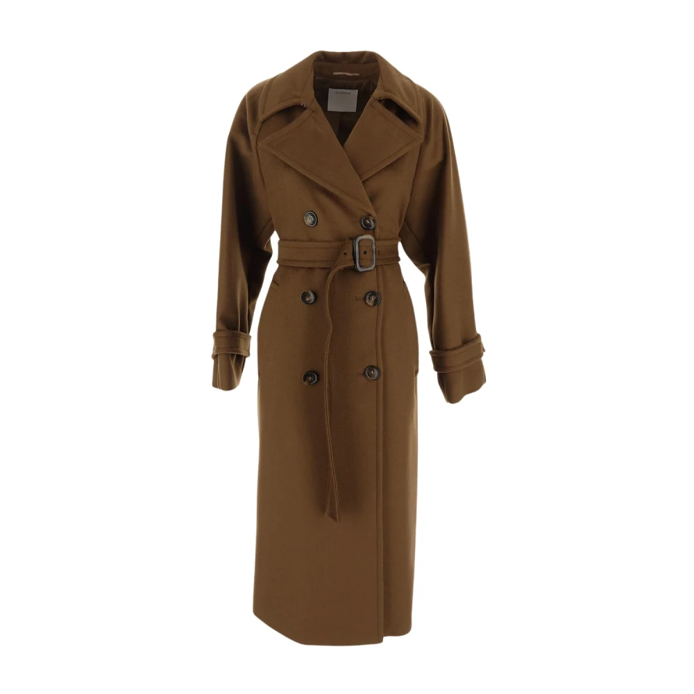 SPORTMAX Virgin Wool Leandro Coat Green Dames